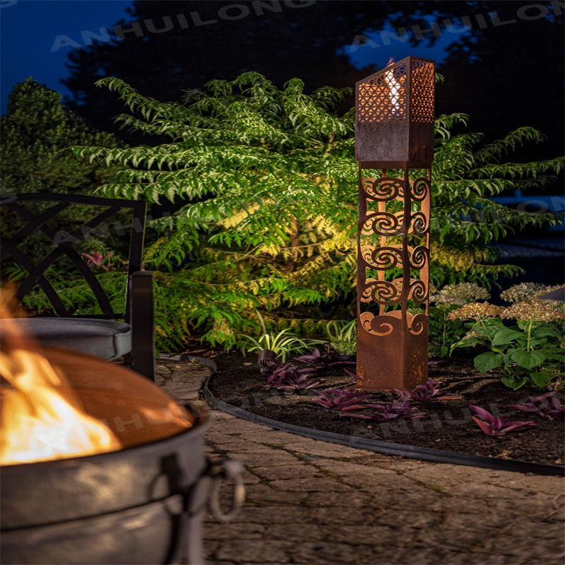 High quality corten steel lighting For Metal Art